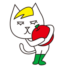 Cat wearing a blond wig Vol.2 sticker #8739296