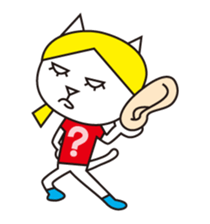 Cat wearing a blond wig Vol.2 sticker #8739303