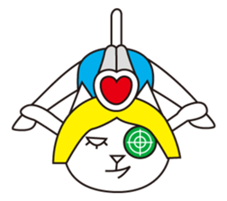 Cat wearing a blond wig Vol.2 sticker #8739311