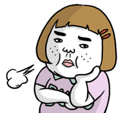 Ugly but charming woman3 sticker #8739778