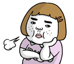 Ugly but charming woman3 sticker #8739778