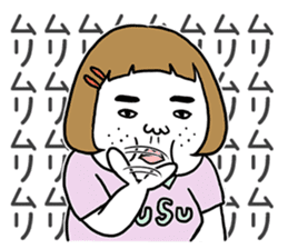 Ugly but charming woman3 sticker #8739787