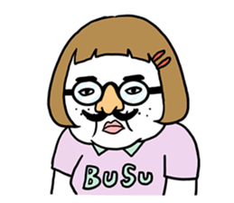 Ugly but charming woman3 sticker #8739788