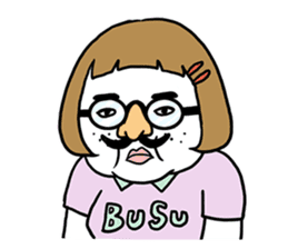 Ugly but charming woman3 sticker #8739788