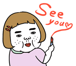 Ugly but charming woman3 sticker #8739809