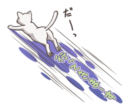 cat white cat sticker #8739860