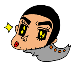 Human face healing animals sticker #8740219