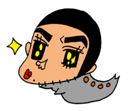 Human face healing animals sticker #8740219