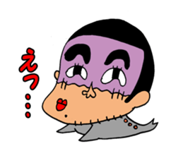 Human face healing animals sticker #8740222