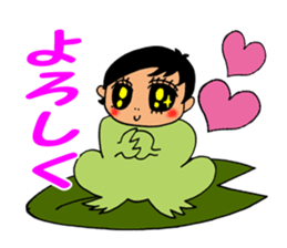 Human face healing animals sticker #8740236