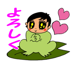 Human face healing animals sticker #8740236