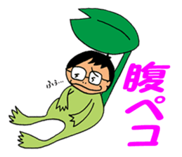 Human face healing animals sticker #8740239