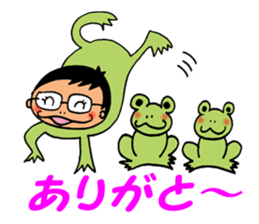 Human face healing animals sticker #8740242