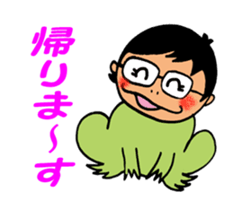 Human face healing animals sticker #8740243