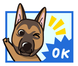 iinu - German Shepherd Dog sticker #8740410