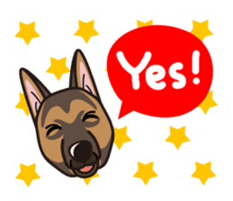 iinu - German Shepherd Dog sticker #8740414