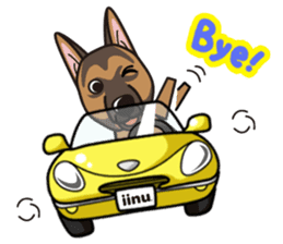 iinu - German Shepherd Dog sticker #8740417