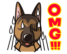 iinu - German Shepherd Dog sticker #8740418