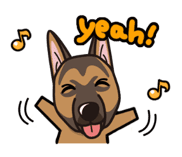 iinu - German Shepherd Dog sticker #8740420