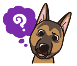 iinu - German Shepherd Dog sticker #8740423