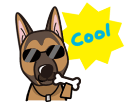 iinu - German Shepherd Dog sticker #8740426