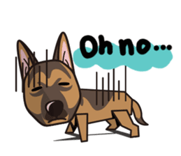 iinu - German Shepherd Dog sticker #8740436