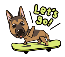 iinu - German Shepherd Dog sticker #8740442