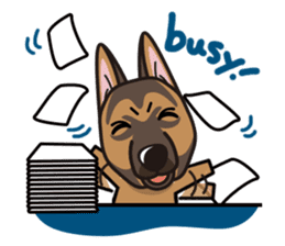 iinu - German Shepherd Dog sticker #8740447