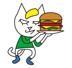 Cat wearing a blond wig Vol.1 sticker #8740571