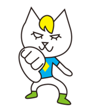 Cat wearing a blond wig Vol.1 sticker #8740573