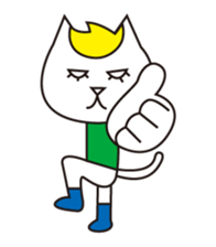 Cat wearing a blond wig Vol.1 sticker #8740574