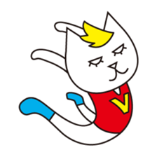 Cat wearing a blond wig Vol.1 sticker #8740575