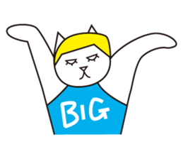 Cat wearing a blond wig Vol.1 sticker #8740576