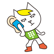 Cat wearing a blond wig Vol.1 sticker #8740577