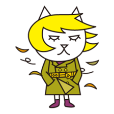 Cat wearing a blond wig Vol.1 sticker #8740580