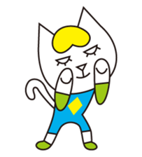 Cat wearing a blond wig Vol.1 sticker #8740582