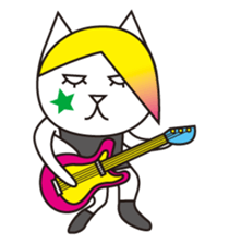 Cat wearing a blond wig Vol.1 sticker #8740583