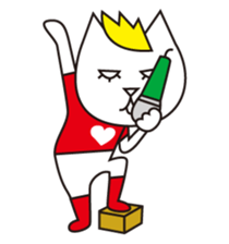 Cat wearing a blond wig Vol.1 sticker #8740584