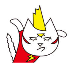 Cat wearing a blond wig Vol.1 sticker #8740586