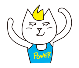 Cat wearing a blond wig Vol.1 sticker #8740587