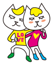 Cat wearing a blond wig Vol.1 sticker #8740598