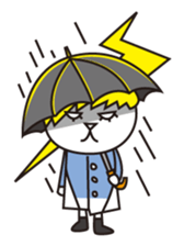 Cat wearing a blond wig Vol.1 sticker #8740602