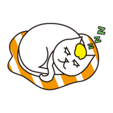 Cat wearing a blond wig Vol.1 sticker #8740605