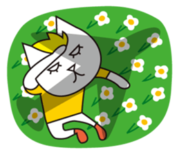 Cat wearing a blond wig Vol.1 sticker #8740609