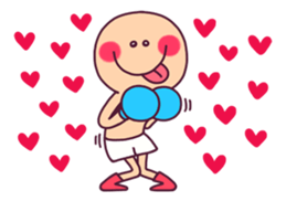 Moon face Fighter!! sticker #8741466