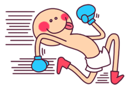 Moon face Fighter!! sticker #8741486