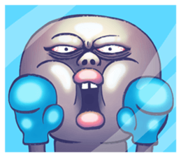 Moon face Fighter!! sticker #8741488