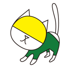 Cat wearing a blond wig Vol.5 sticker #8741491