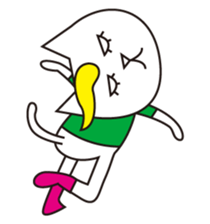 Cat wearing a blond wig Vol.5 sticker #8741494