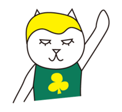 Cat wearing a blond wig Vol.5 sticker #8741502